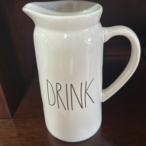 Rae Dunn DRINK pitcher.
